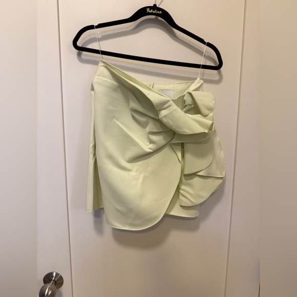 Acler Harmon Skivvy Long Sleeve Top + matching skirt in Green AU 10 $690 rare! - Picture 11 of 11